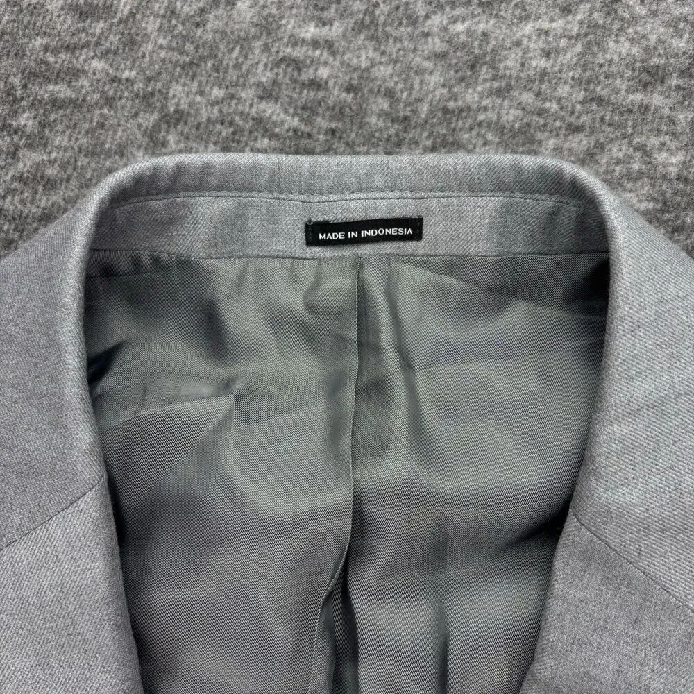 JOE Joseph Abboud Men’s Blazer 48S Gray 100% Wool Two Button Sport Coat